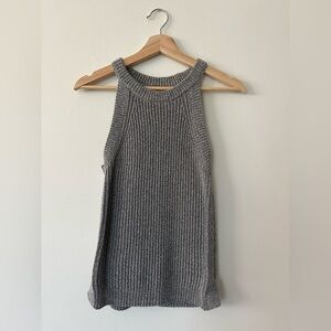 Madewell Black and White Knit Top